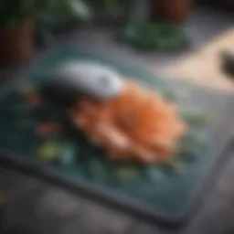 Elegant aesthetic mouse pad with floral design