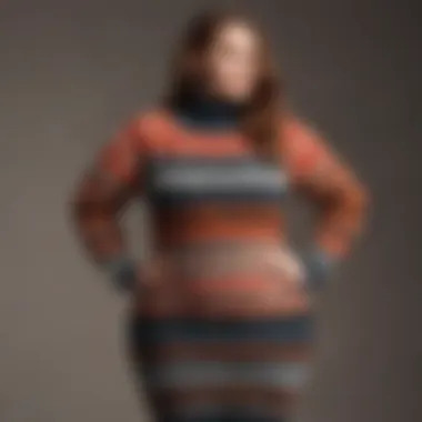 Seasonal styling of plus size sweater dresses