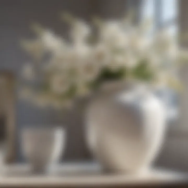 Maintenance tips for preserving the beauty of a white round vase