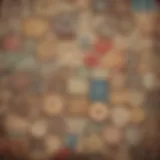 A collection of assorted vintage scrapbook papers featuring intricate patterns and textures.