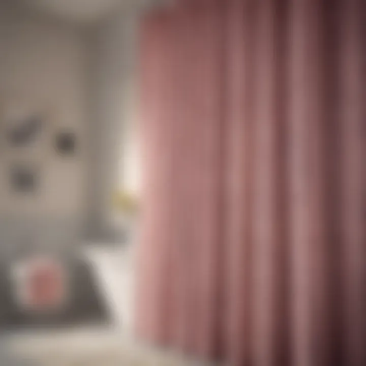 A collection of trending shower curtains displayed to illustrate the latest design trends