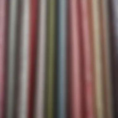 Diverse Textures of Fabric Shower Curtains Close-up of various fabric textures used in shower curtains highlighting material diversity