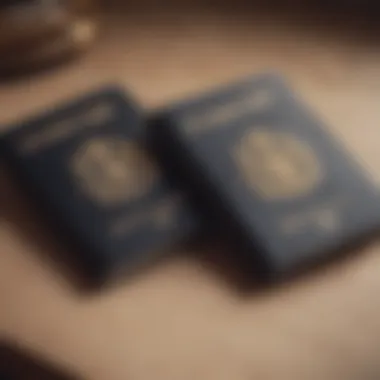 Elegant Mr. and Mrs. Passport Covers Elegant Mr. and Mrs. passport covers displayed side by side